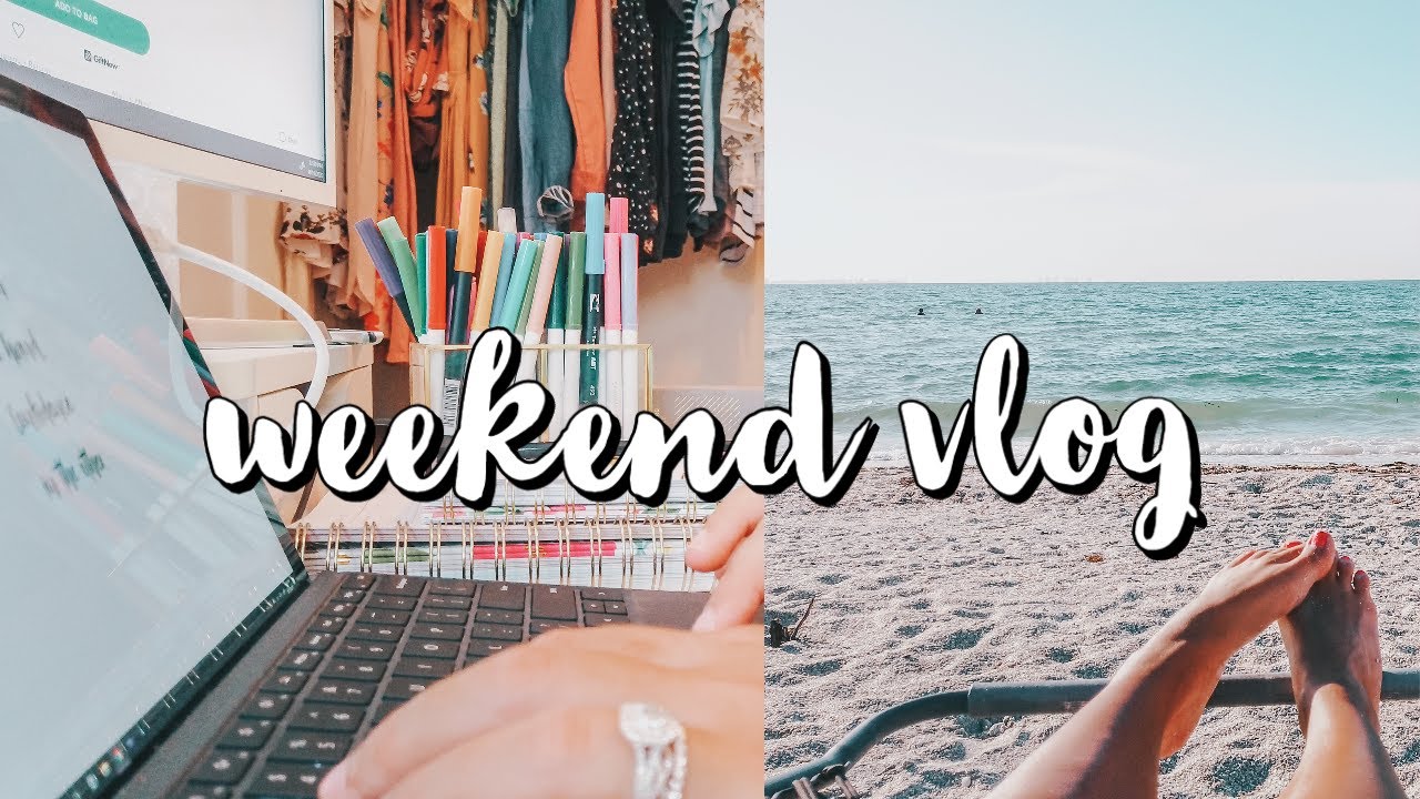 VLOG: beach day, getting ready for vacation & actually getting ready! | bekah joy