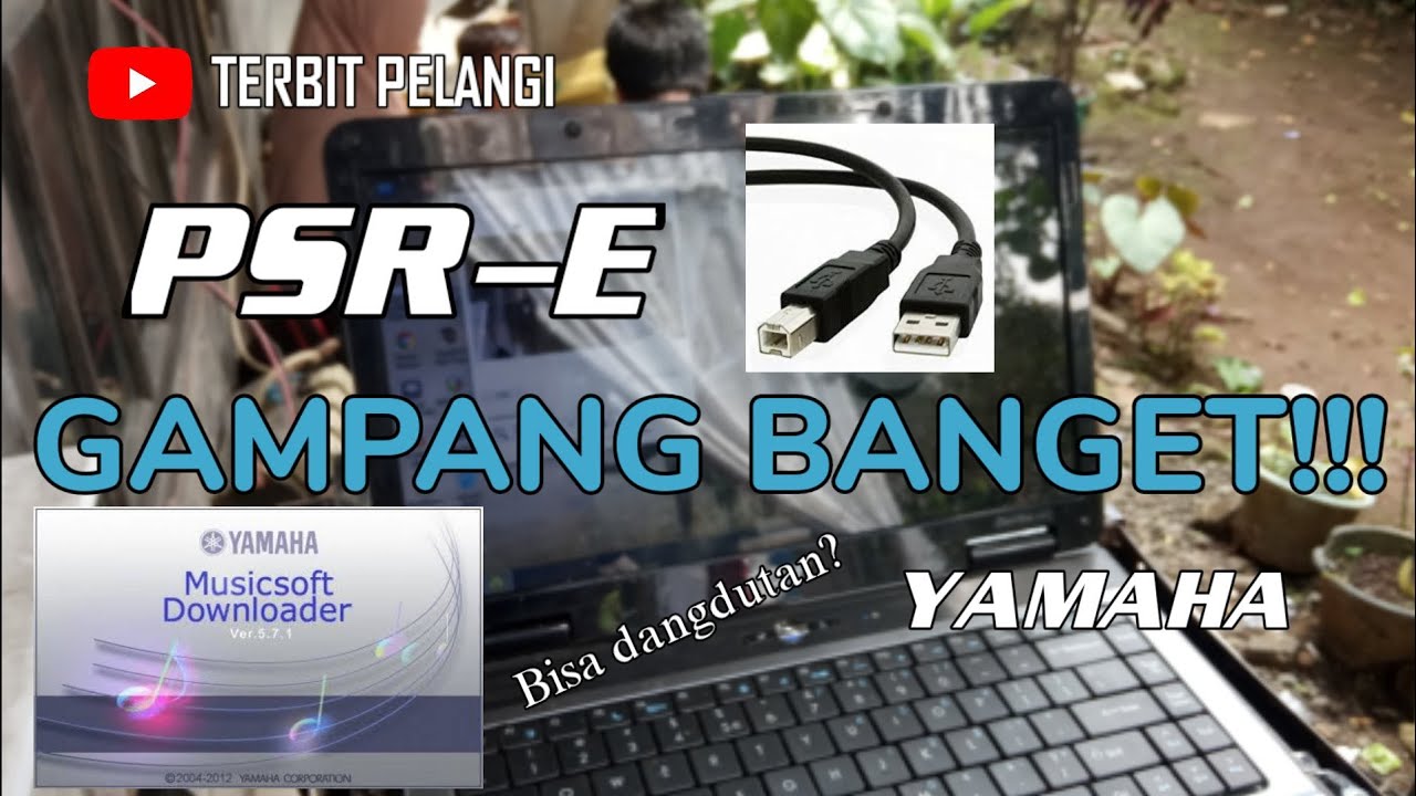 TUTORIAL CARA MEMASUKAN STYLE KE YAMAHA PSR E YANG BELUM ADA LUBANG USB || Yamaha Musicsoft