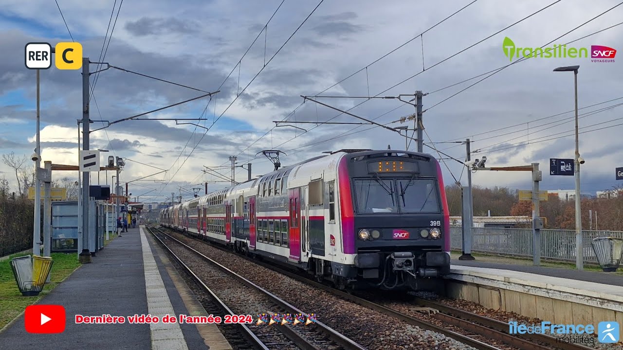 Dernière vidéo de l'année 2024 🎉 [RER C] : Trajet en Z8800 Carmillon de Pierrelaye à Pontoise