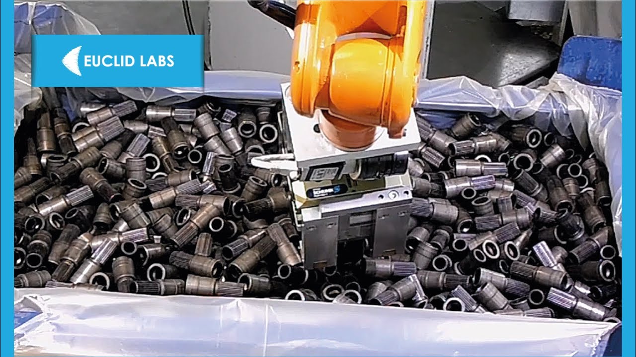Robot Random Bin Picking with Kuka robot by Euclid Labs