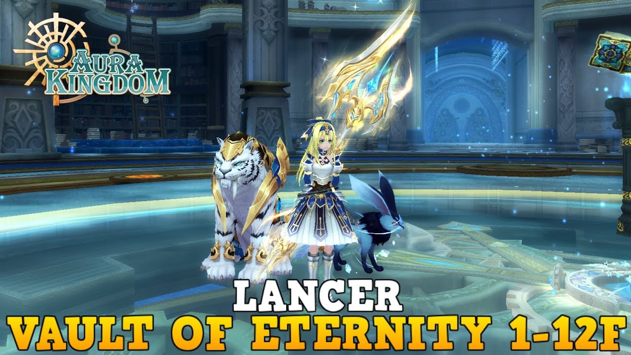 SaberAK Lancer Time Library 1-12F (+20 80 Gears) Aura Kingdom