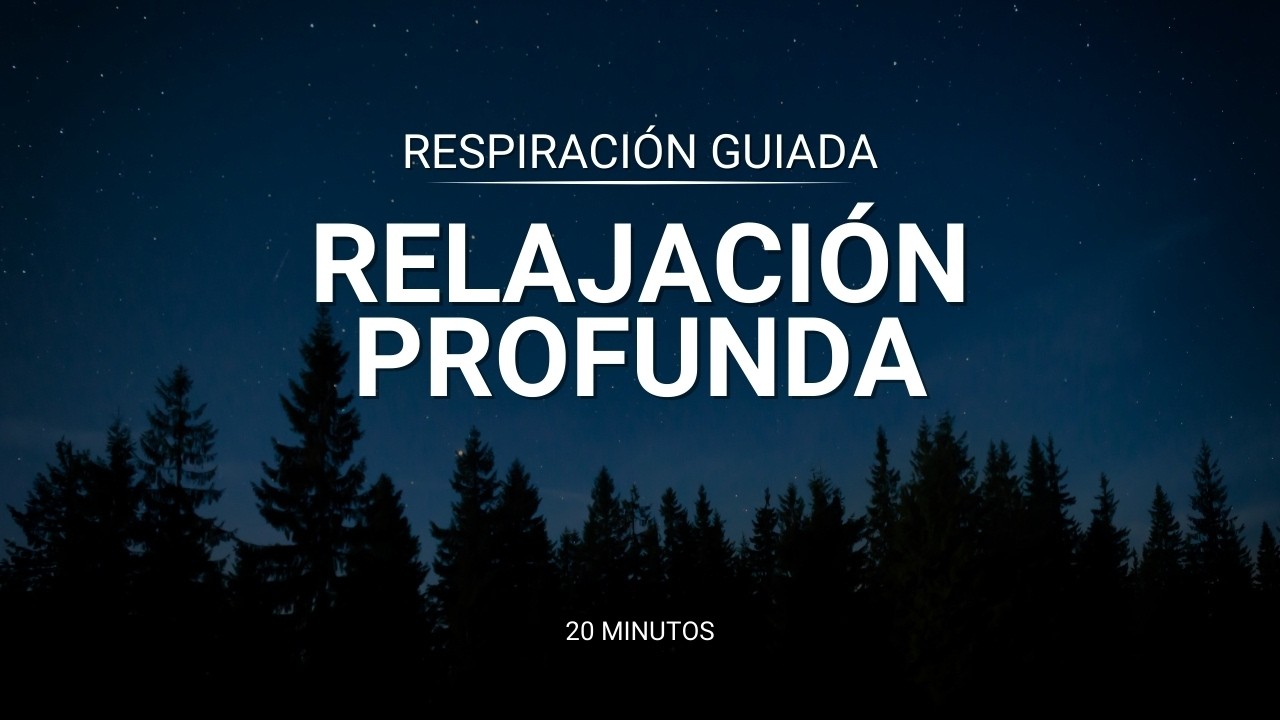 Respiración Guiada para DORMIR PROFUNDAMENTE | 20 Min Respira y Relaja el Cuerpo