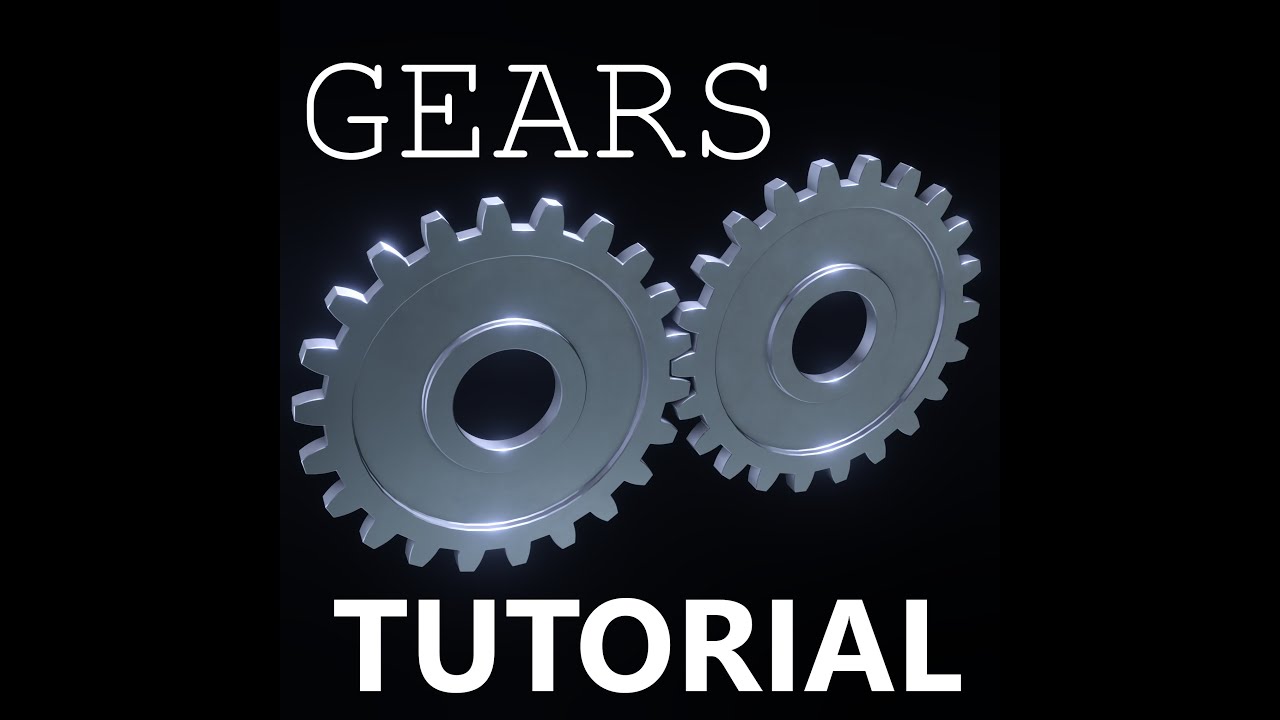 Blender Tutorial MODEL A GEAR!