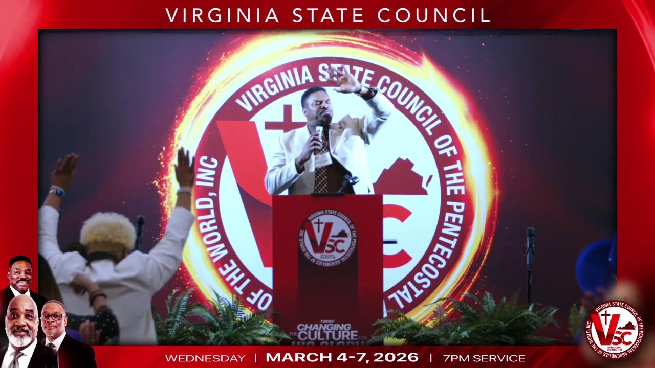 Virginia State Council, March 2026 in Virginia Beach, featuring Pastor Ferguson
