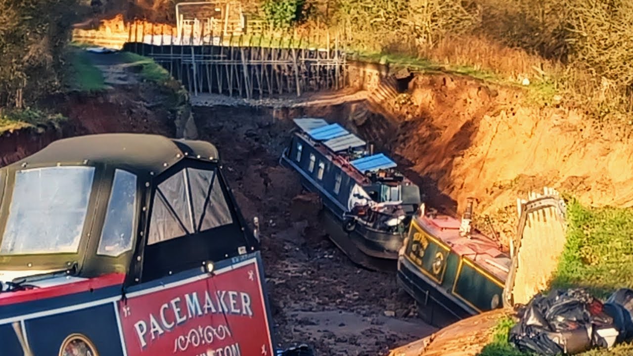 Llangollen Canal Breach near Whitchurch.  Tuesday 06/01/26