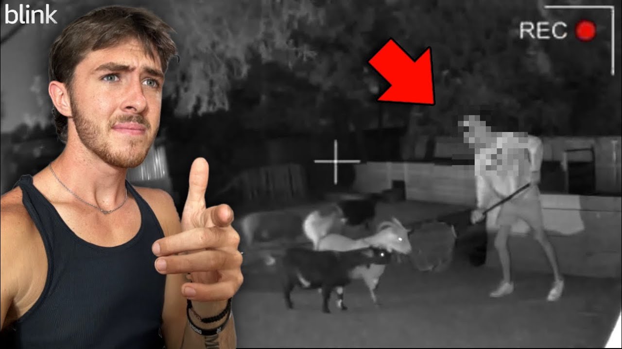 I caught someone TRESPASSING in my backyard..