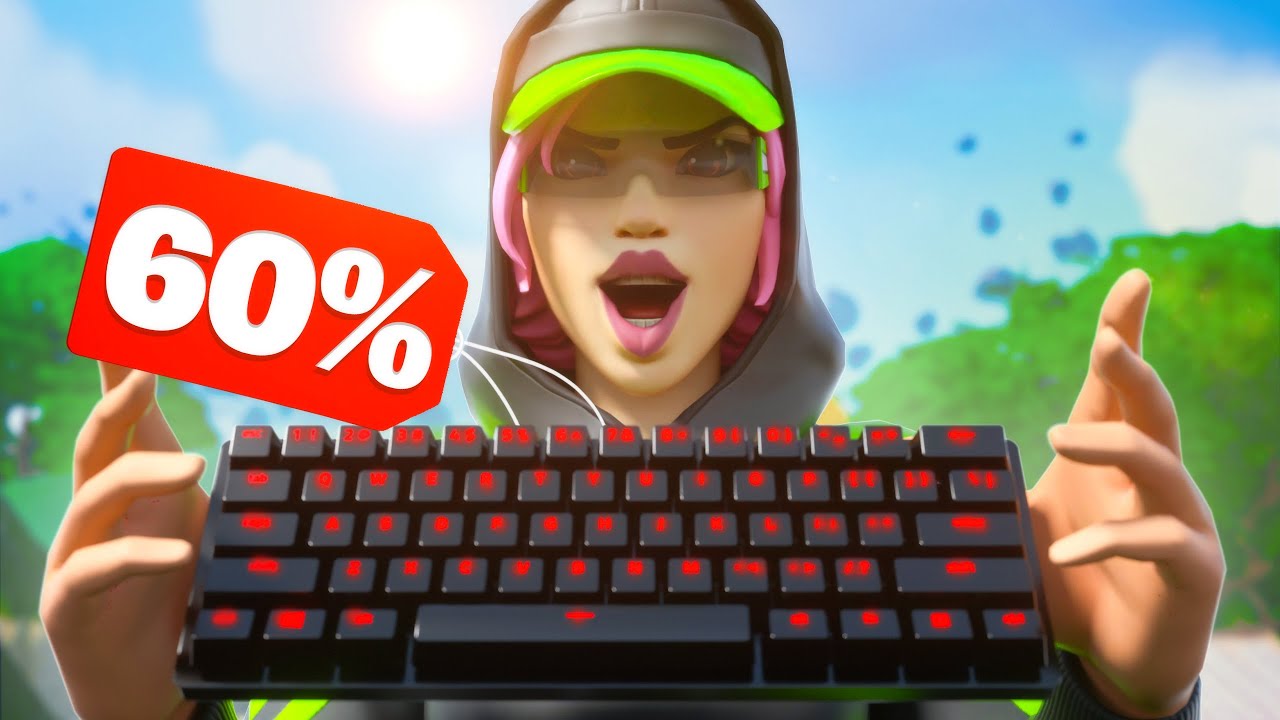 Ich spiele eine *60% TASTATUR* zum ERSTEN MAL in FORTNITE! 😯⌨️