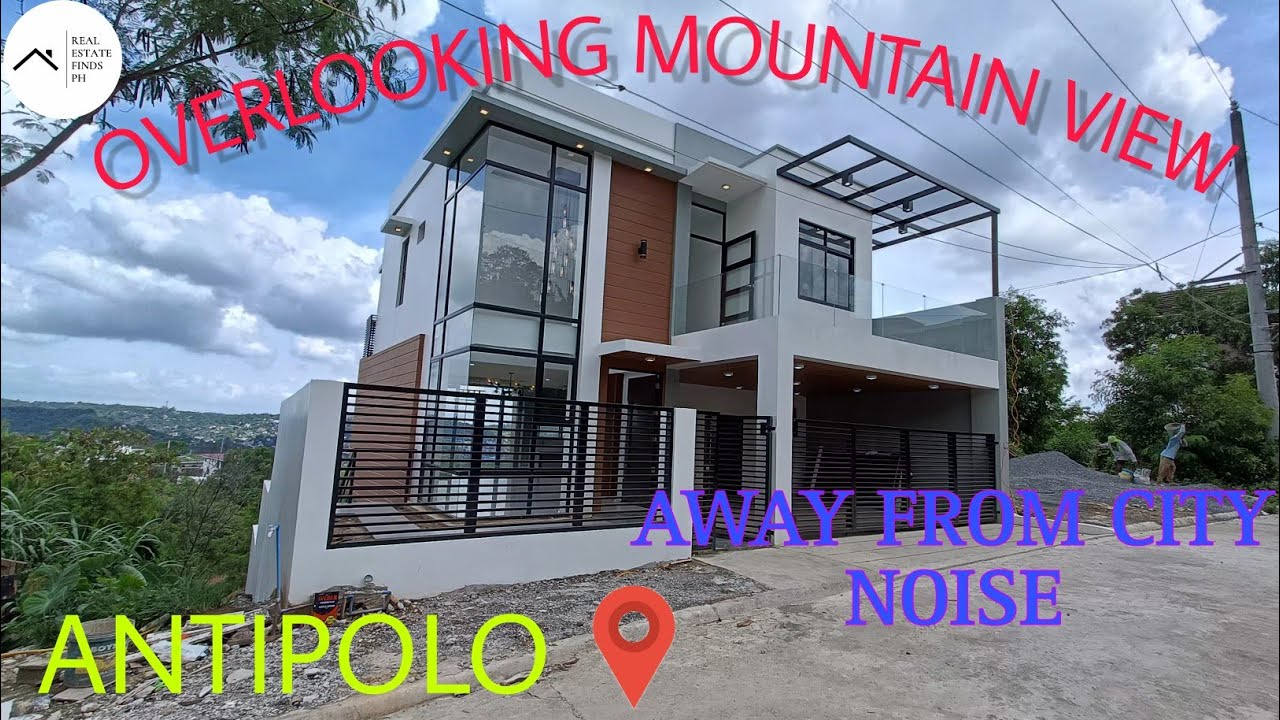 Overlooking House and lot for sale with a swimming pool in Antipolo Rizal.