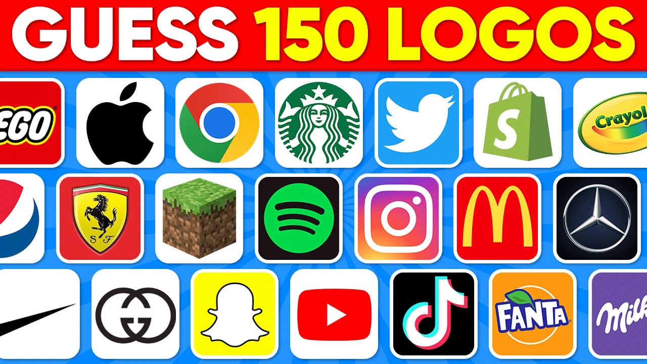 Guess 150 Logos in 2 Seconds ⏱🔥 Logo Quiz 2025