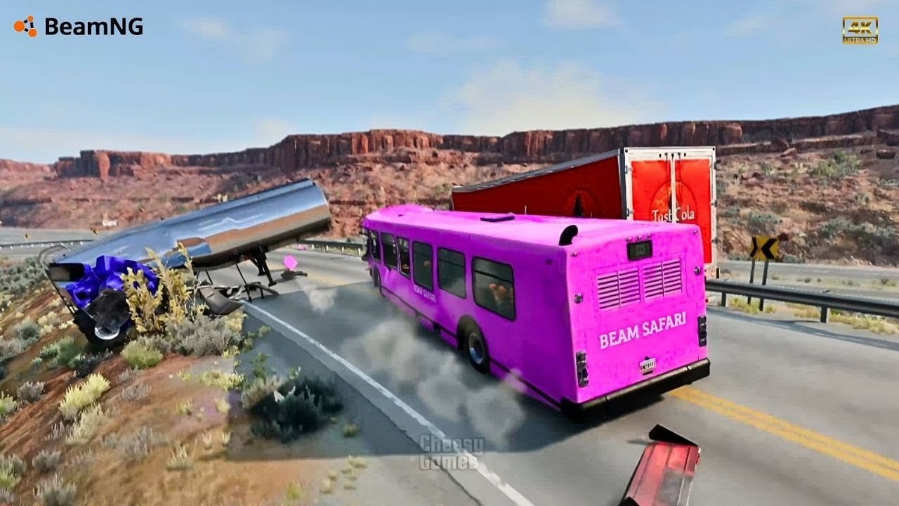 Ultimate Realistic Crashes | BeamNG Drive | 4K Gameplay