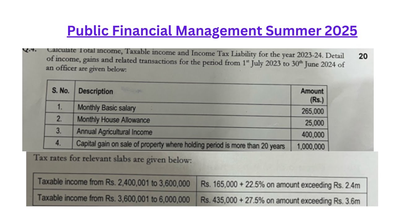 Pipfa solved paper summer 2025 || Public Financial Management PIPFA Paper Summer 2025