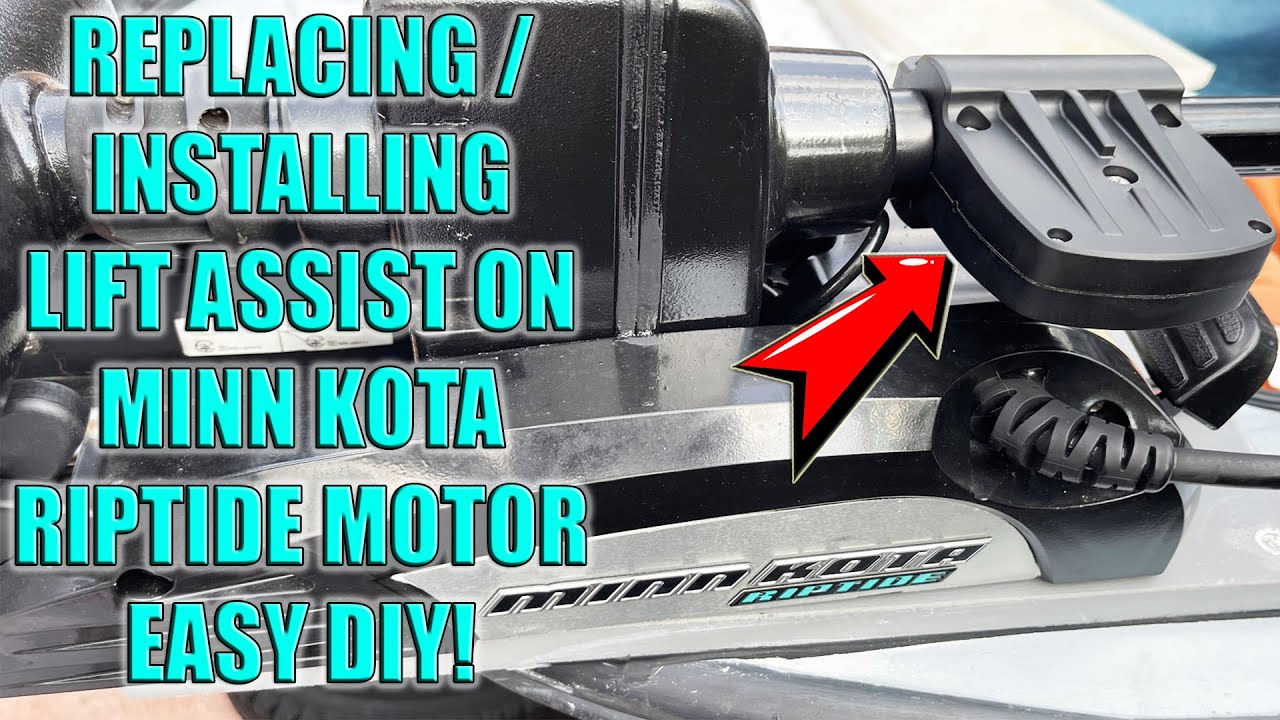 Installing Lift Assist Spring on Minn Kota Riptide/Terrova Trolling Motor on Boston Whaler Montauk