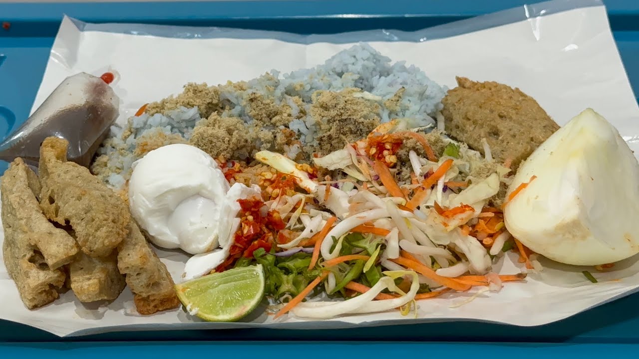 NASI KRABU HALAL ฿45 || IDR 20k ❗️ #thaifood #mukbang 