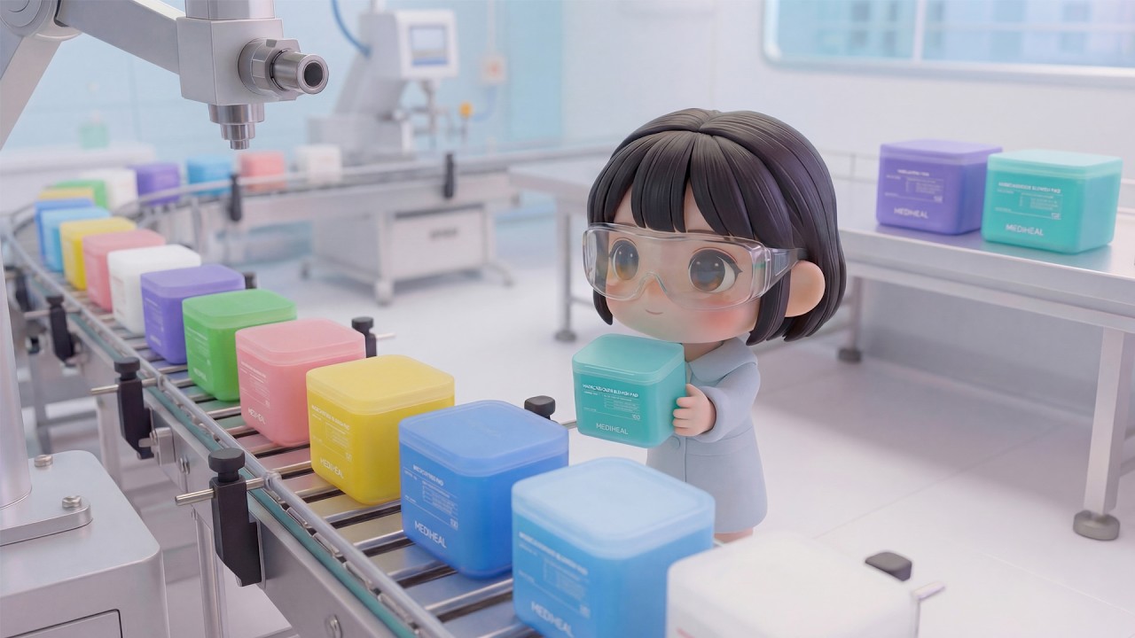 2026 메디힐 AI 영상 공모전 출품작 | 뷰티 공장에서 설계된 단 하나의 루틴