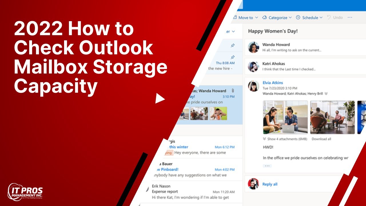 2022 How to Check Outlook Mailbox Storage Capacity- IT Pros Management