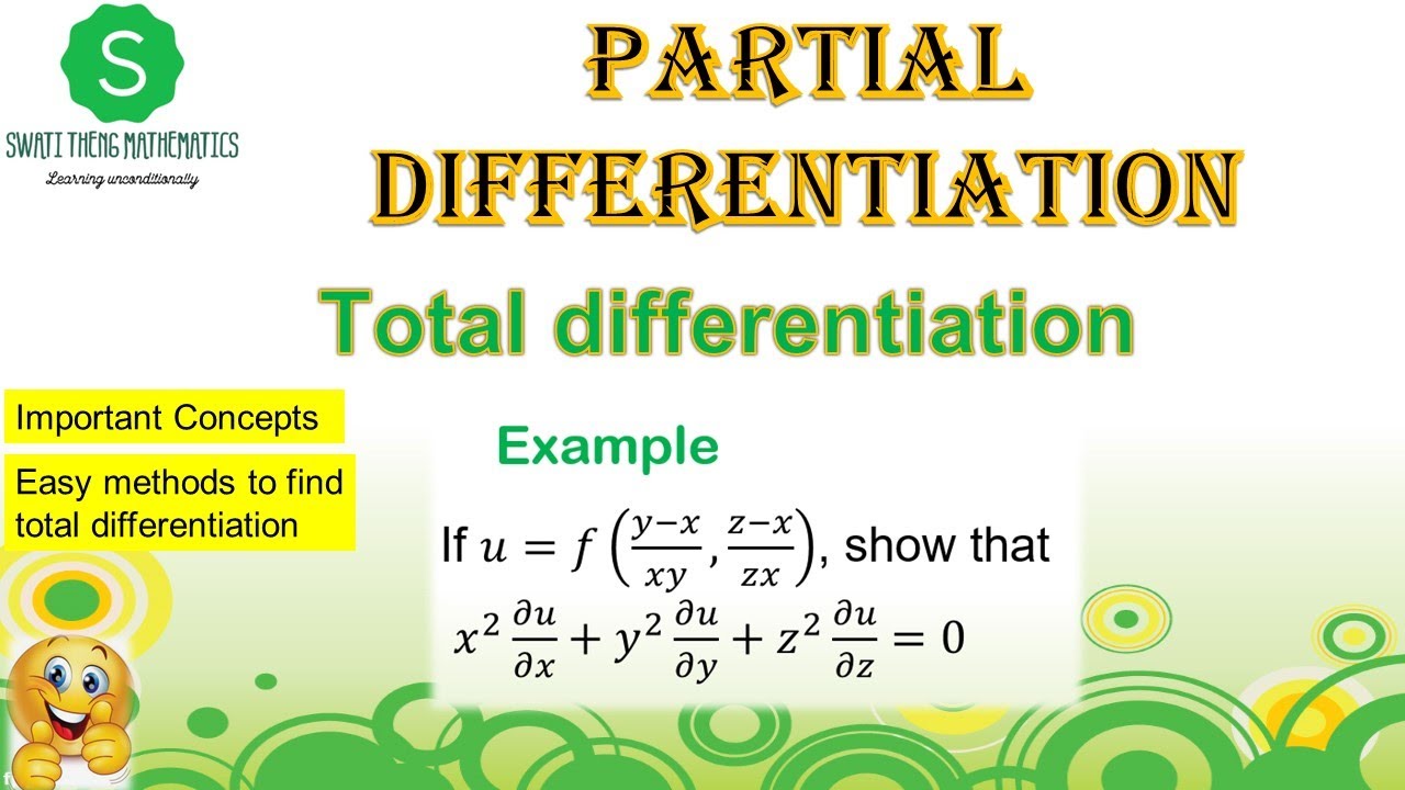Total differentiation example||  chain rule || partial differentiation bsc 1st year and engineering