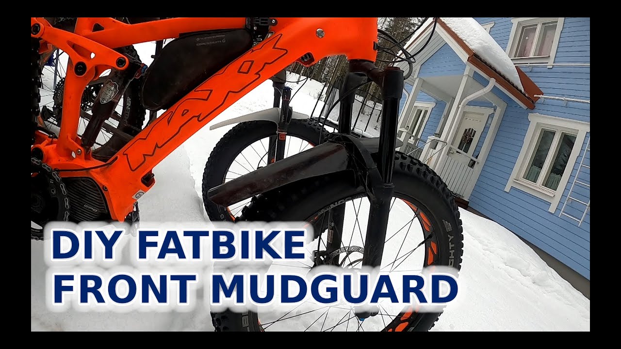 How to make a Fatbike front Mudguard