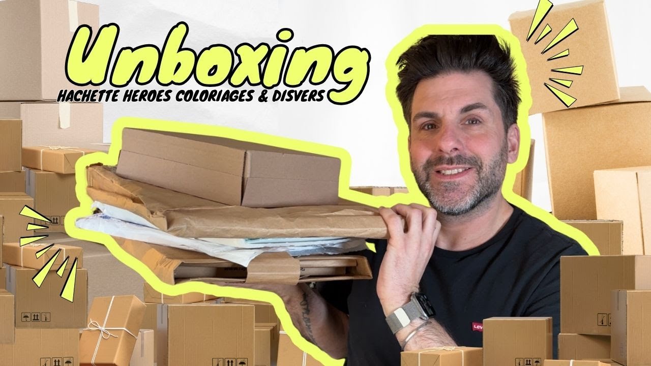 UNBOXING - Livres de coloriages & divers - Hachette Heroes et jeunesse Disney