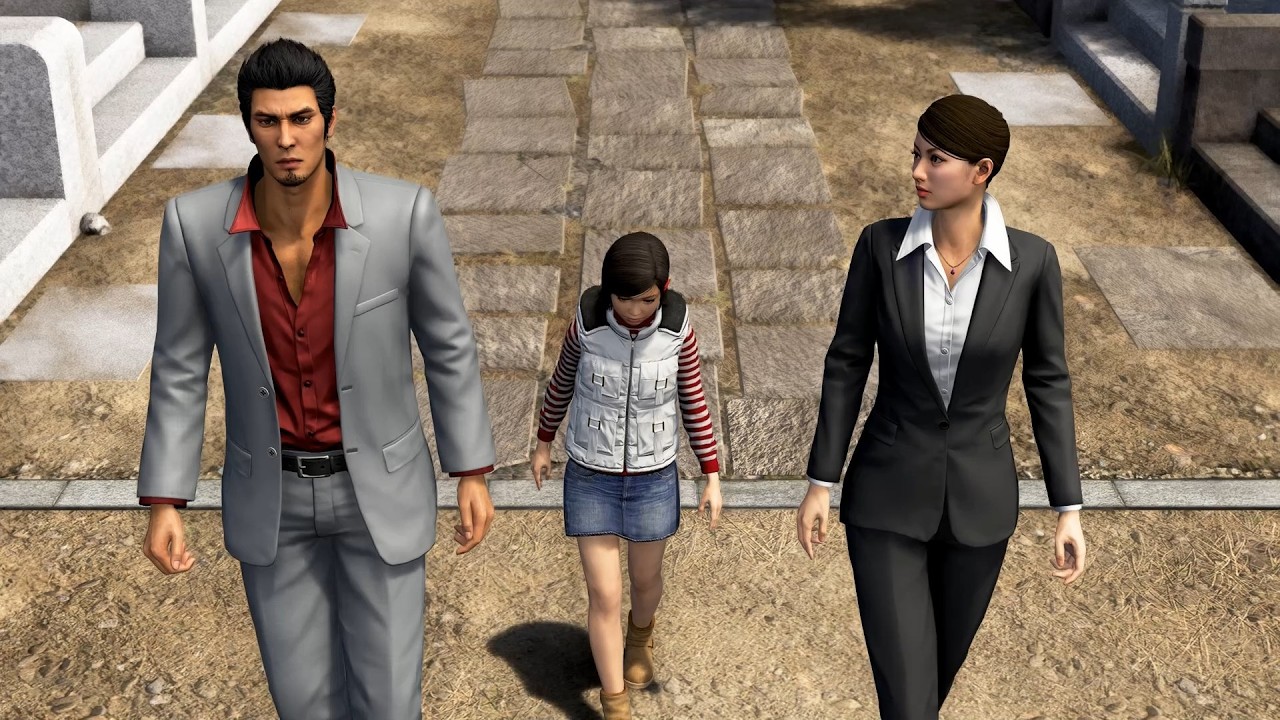 Kiryu Kazuma and Sayama Kaoru in Yakuza Kiwami 3 (Chinese Dub)