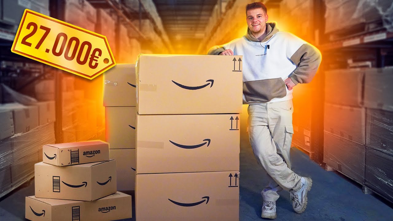 Sowas gab&lsquo;s noch NIE! 27.000&euro; Amazon Retouren Palette! 😳