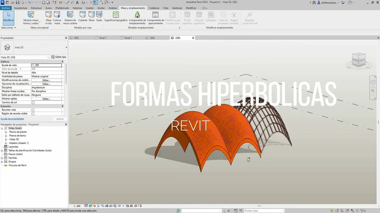 Como hacer formas Hiperbólicas - Revit