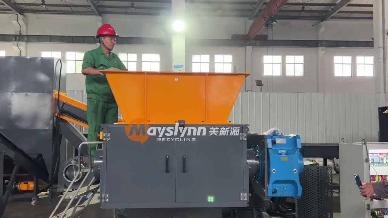 DZ 900 single shaft shredding ,shred  wire