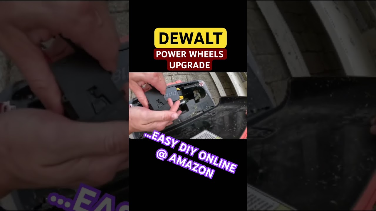 DEWALT POWER WHEELS 🔋💨 #subscribe #youtubeshorts #diy #shortsfeed #shorts #dewalt #viral #cool