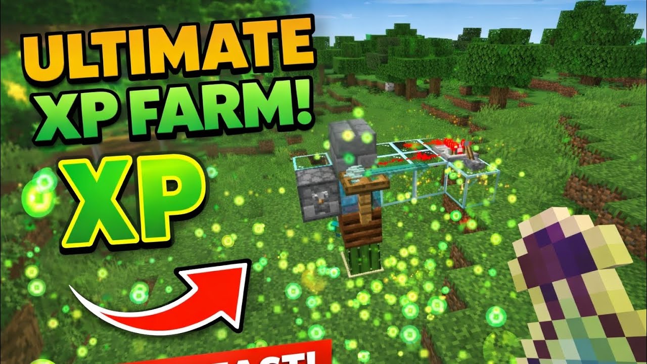 🔥 EASY MINECRAFT XP FARM | UNLIMITED XP (NO MOBS!) 🔥