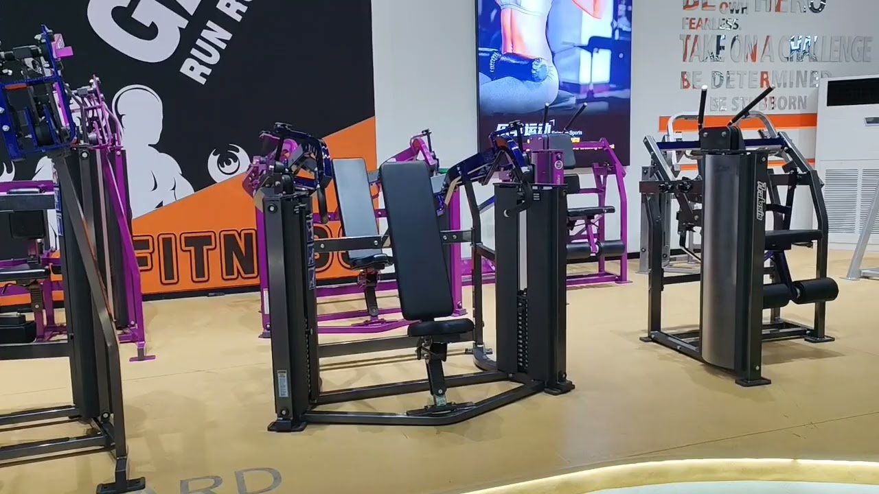High level commercial pin loaded fitness equipment