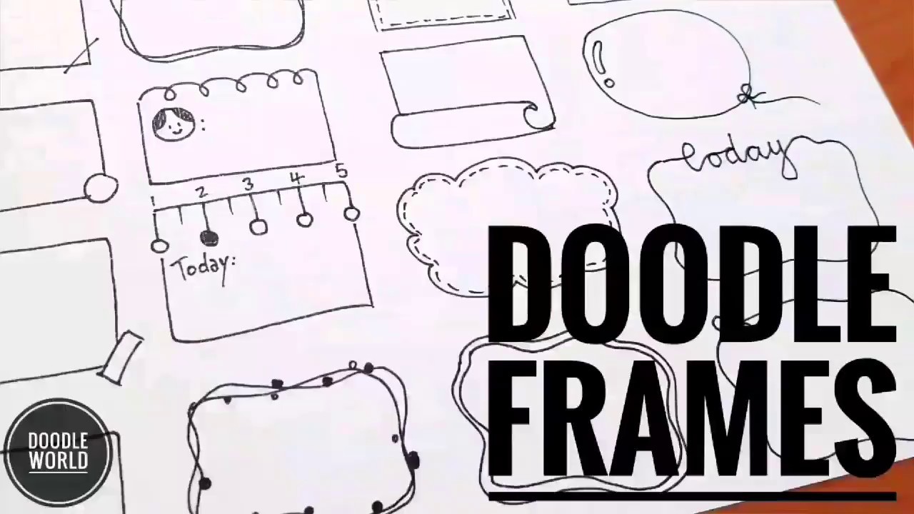 How to draw frames/borders for your planner/bullet journal