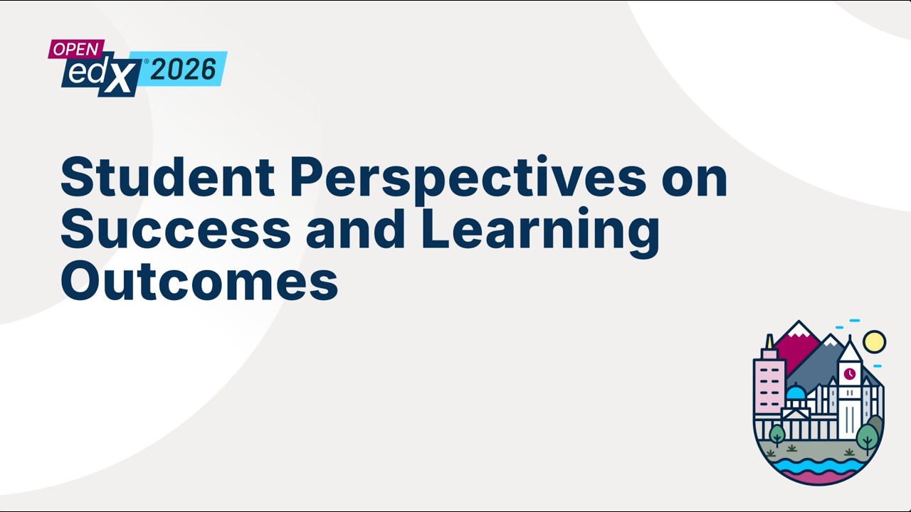 Student Perspectives on Success and Learning Outcomes (Plenary Panel)