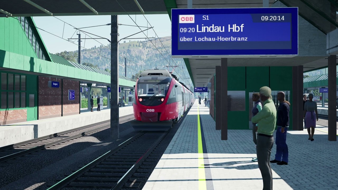 Trains at Bregenz - TSW4