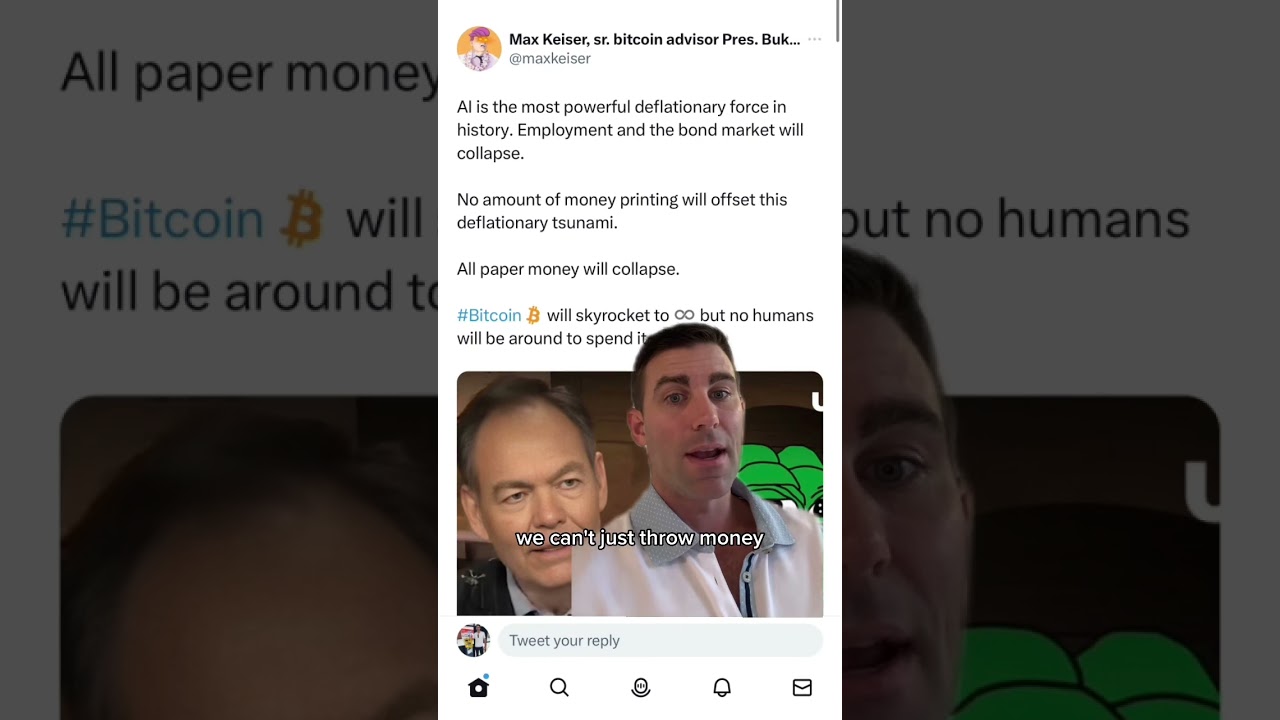 AI will collapse the employment & bond market claims Max Keiser #ai #chatgpt #maxkeiser #bitcoin #bt