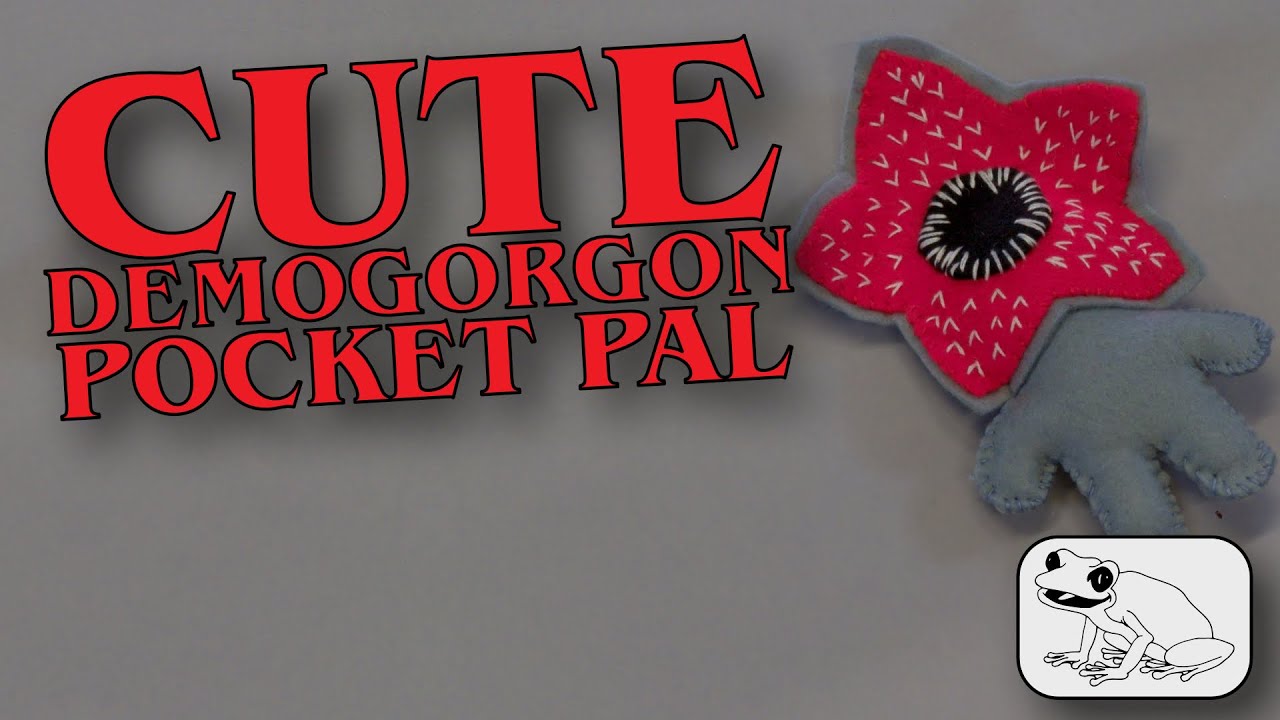 Easy Cute Demogorgon Pocket Pal 👾 | Simple DIY Craft for Beginners