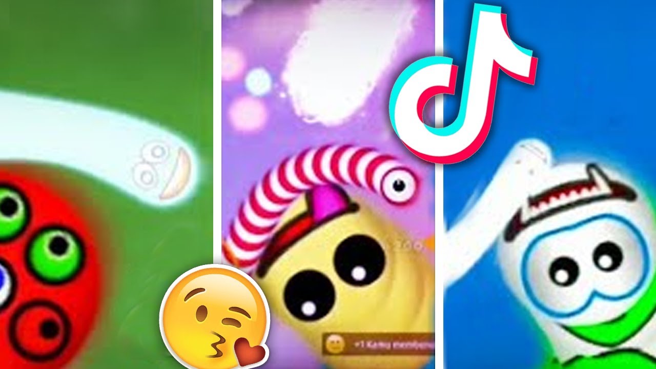 Kumpulan TikTok Cacing WormsZone.io Viral Video Terbaru (Worms Zone io Zona Cacing Tiktok) #4 🐍🍒