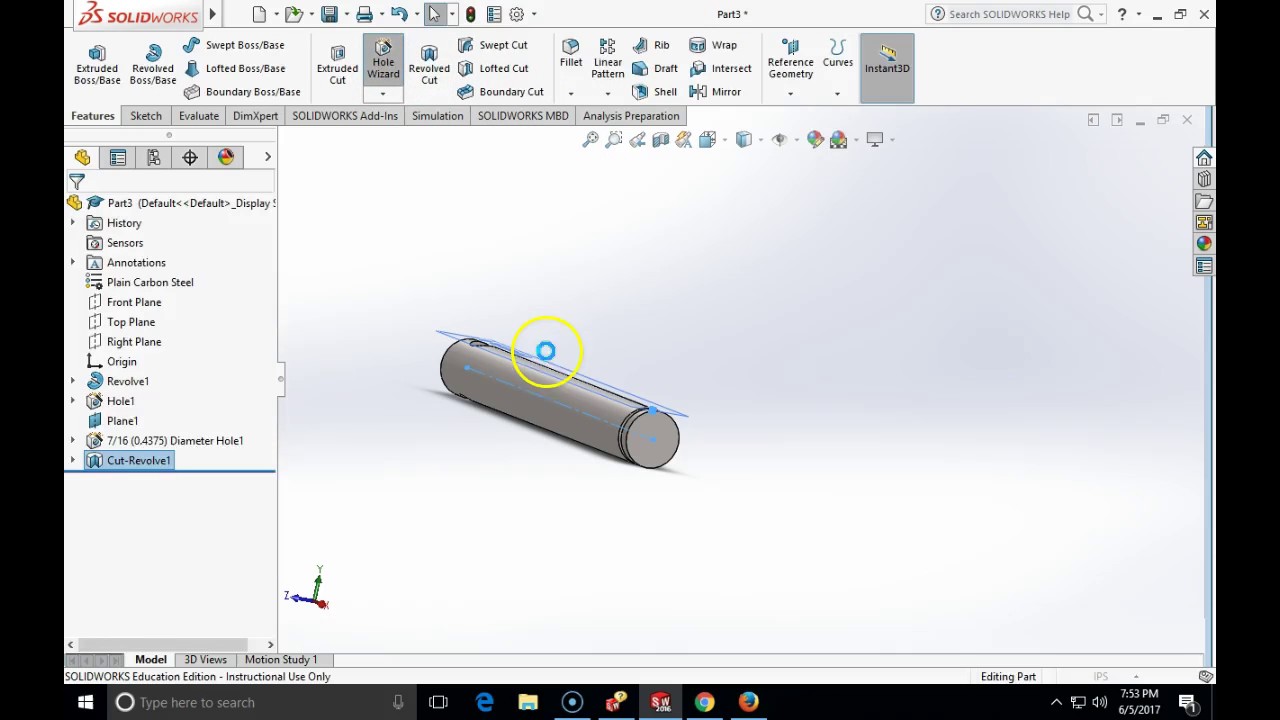 Internal threads in SOLIDWORKS