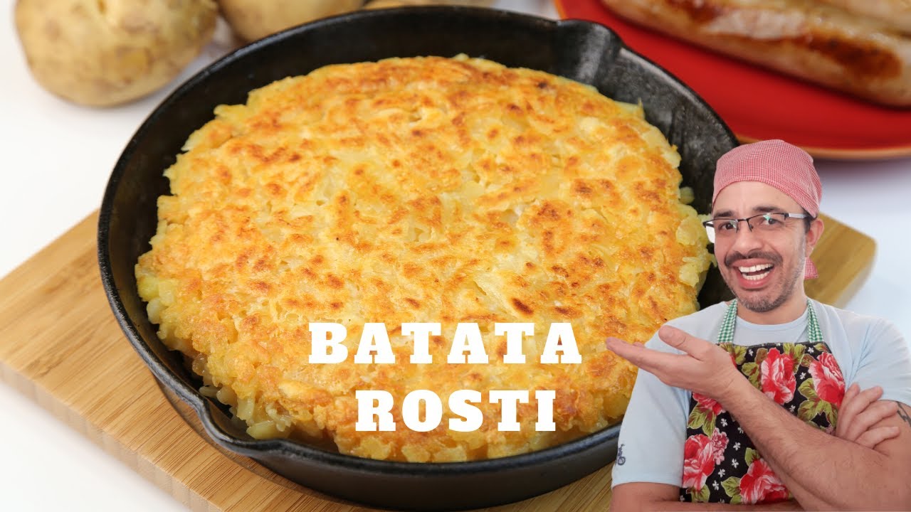 Deliciosa Batata Rosti Fácil e Rápida / Sem cozinhar as batatas.