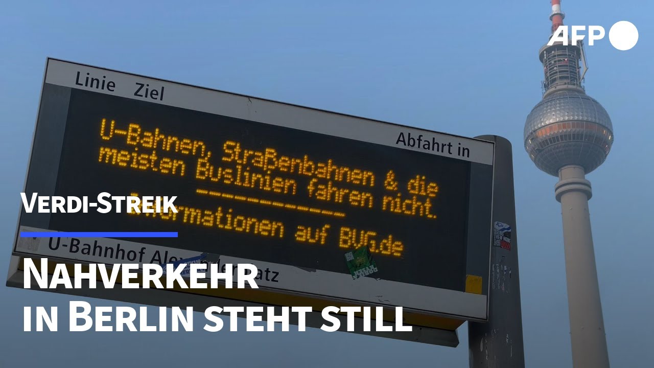 Streik bei den Berliner Verkehrsbetrieben | AFP