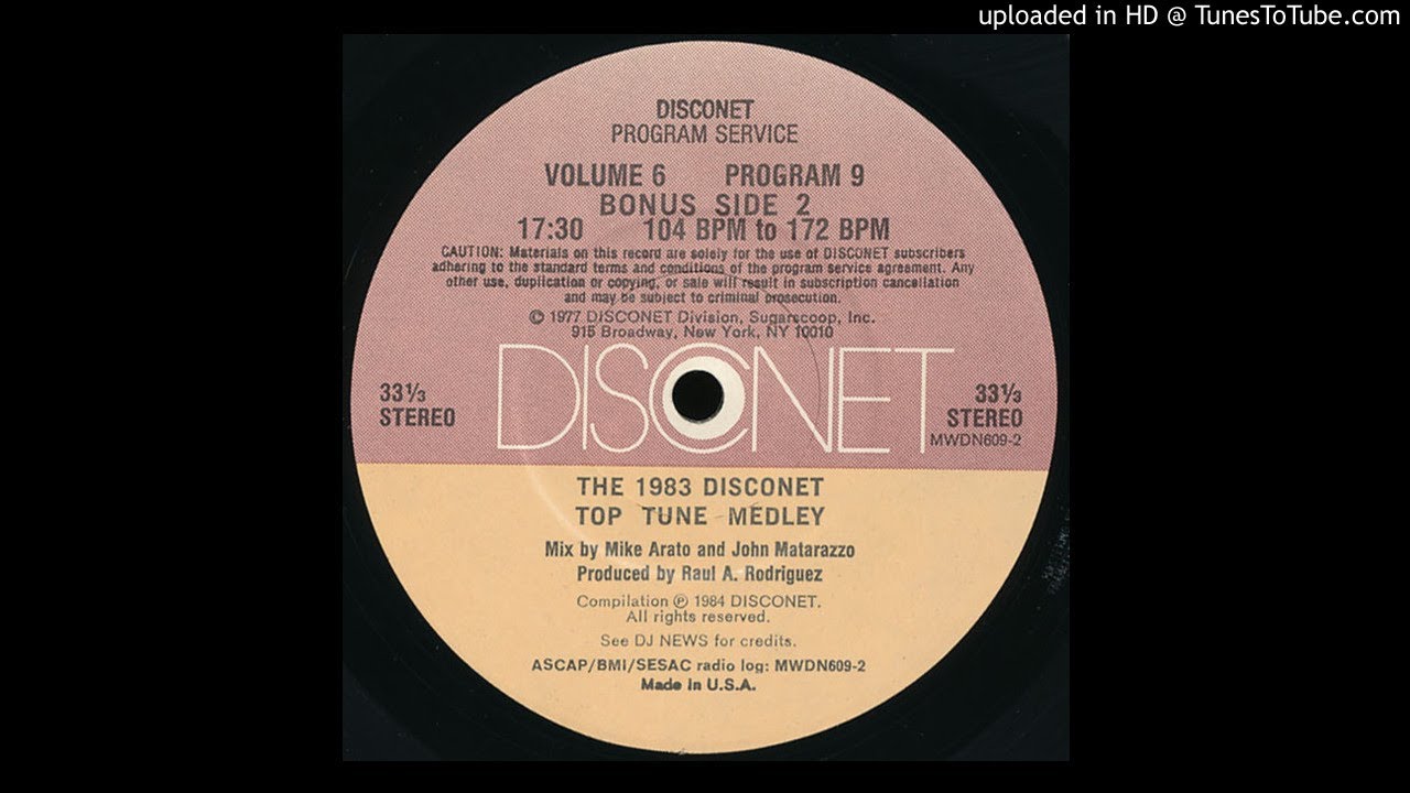 The 1983 Disconet Top Tune Medley
