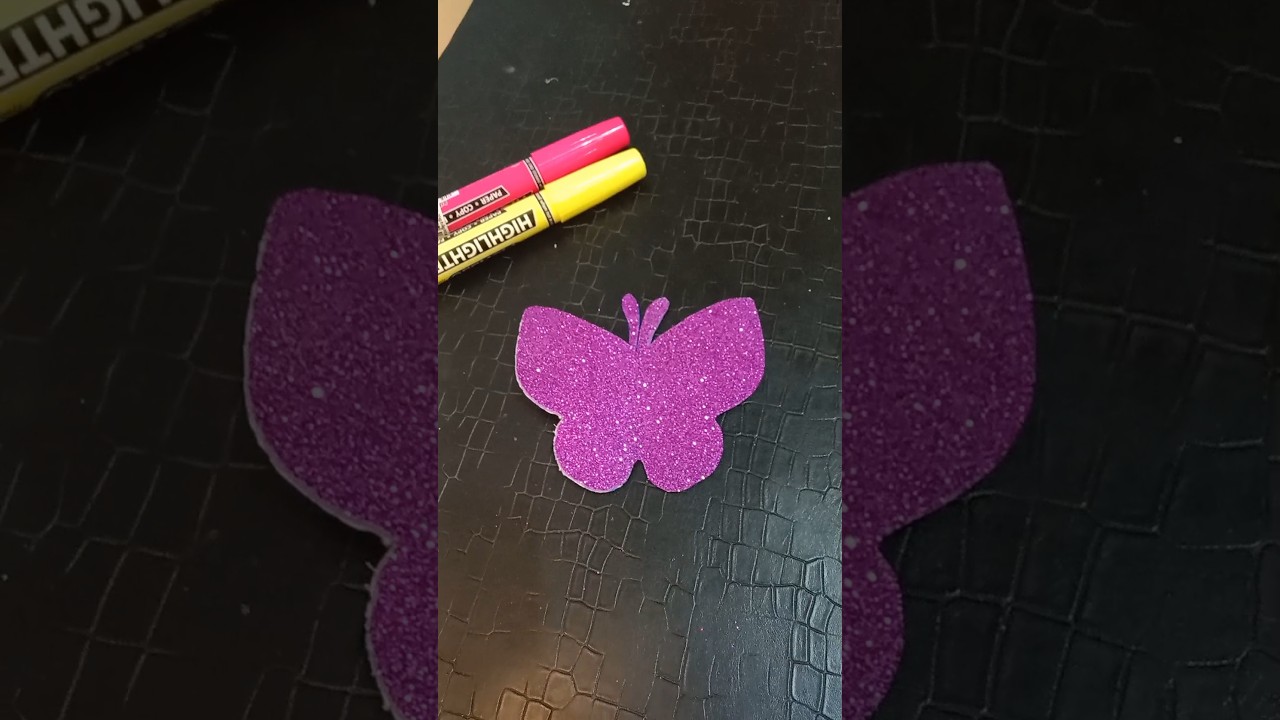 How to make beautiful glitter 🦋/DIY Origami#shorts#diy  #magicalcrafts
