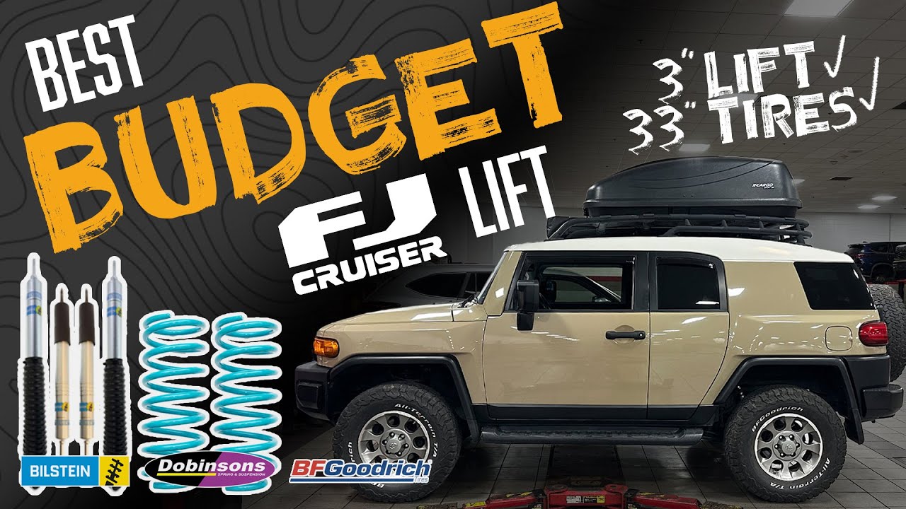 Как установить лучший бюджетный лифт-комплект на FJ Cruiser | Bilstein 5100 + пружины Dobinsons +...
