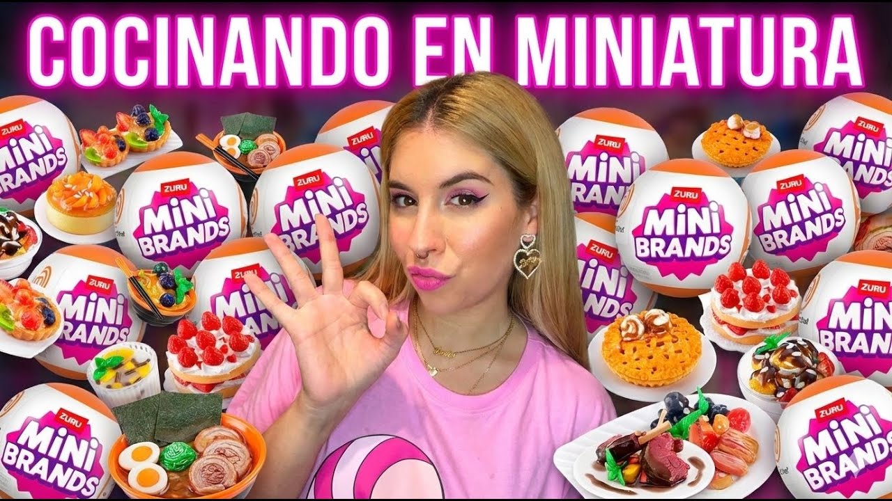 ABRO Mini Brands MasterChef 🍰👩‍🍳 ¡Haciendo COMIDA en MINIATURA para mis BARBIES!