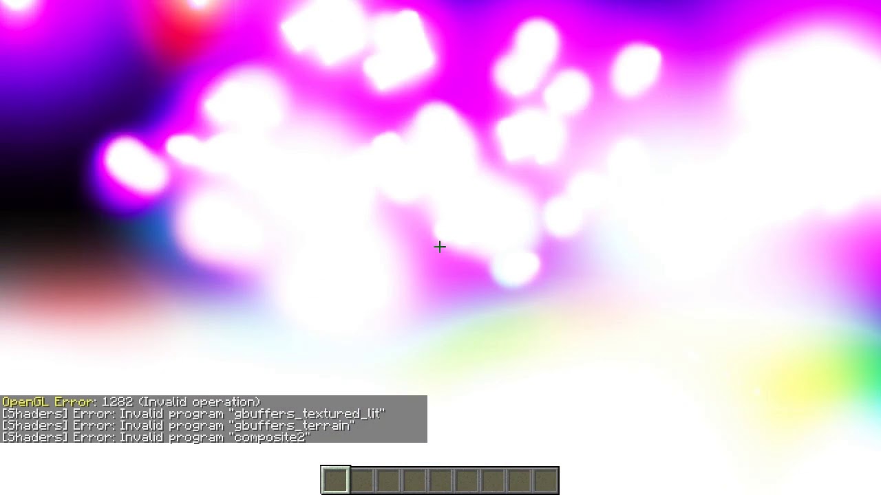 Minecraft Shader Error [SEIZURE WARNING!!!]