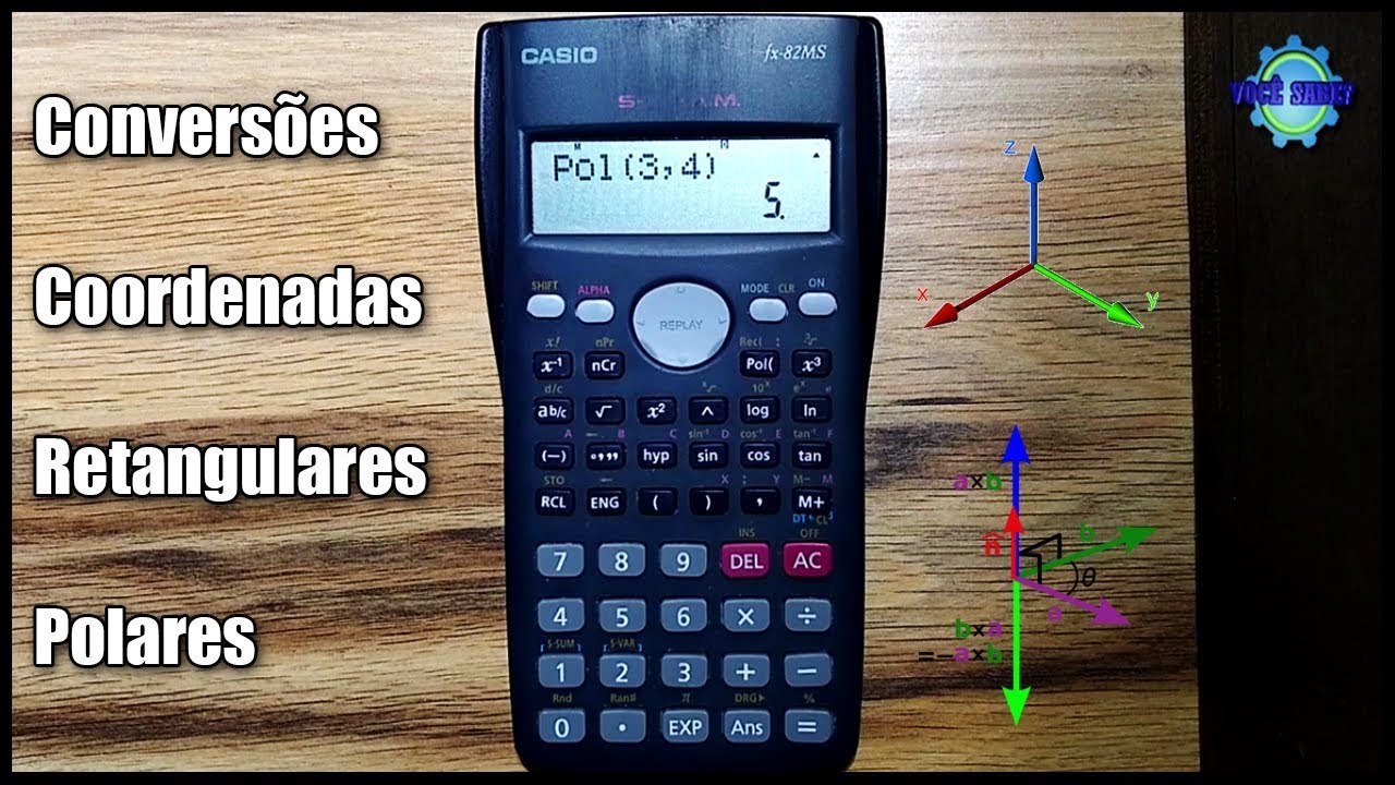 Coordenadas RETANGULARES e POLARES | Calculadora Científica