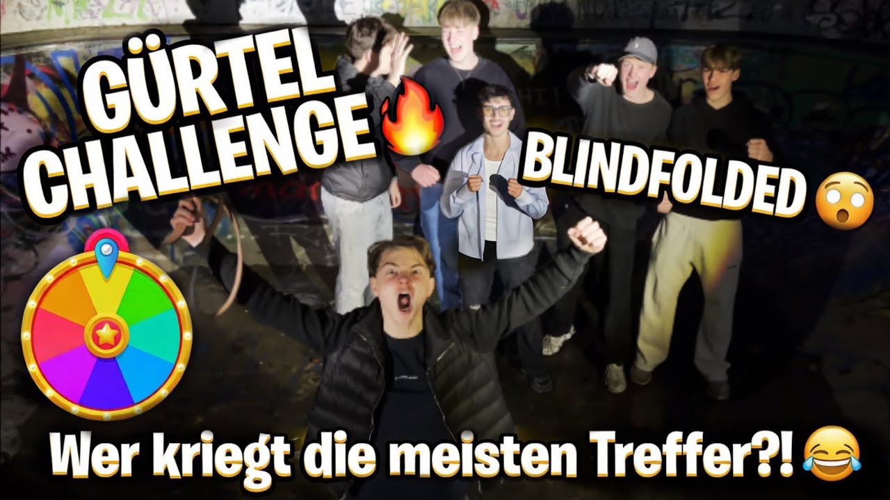 BLINDFOLDED GÜRTEL CHALLENGE 😱 Wer kriegt die meisten Treffer?! 🔥😂