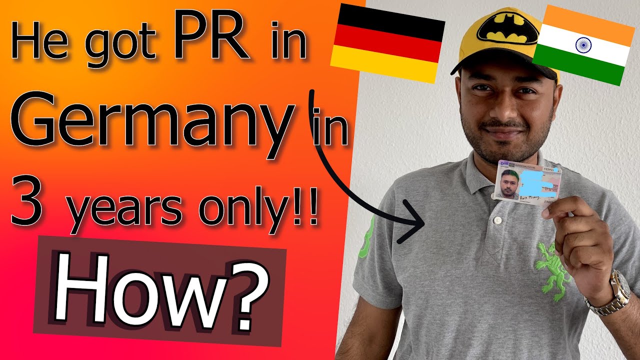 He got PR in Germany 🇩🇪 in 3 years !