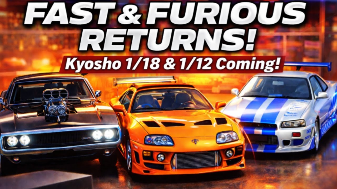 Diecast or Resin? Breaking Down Kyosho&rsquo;s New 1/18 & 1/12 F&F Cars!