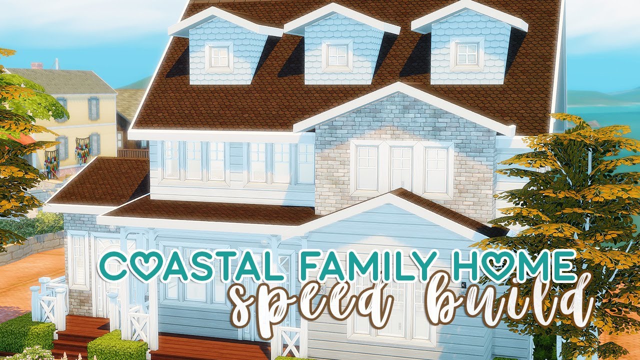 Coastal Family Home | Build | The Sims 4