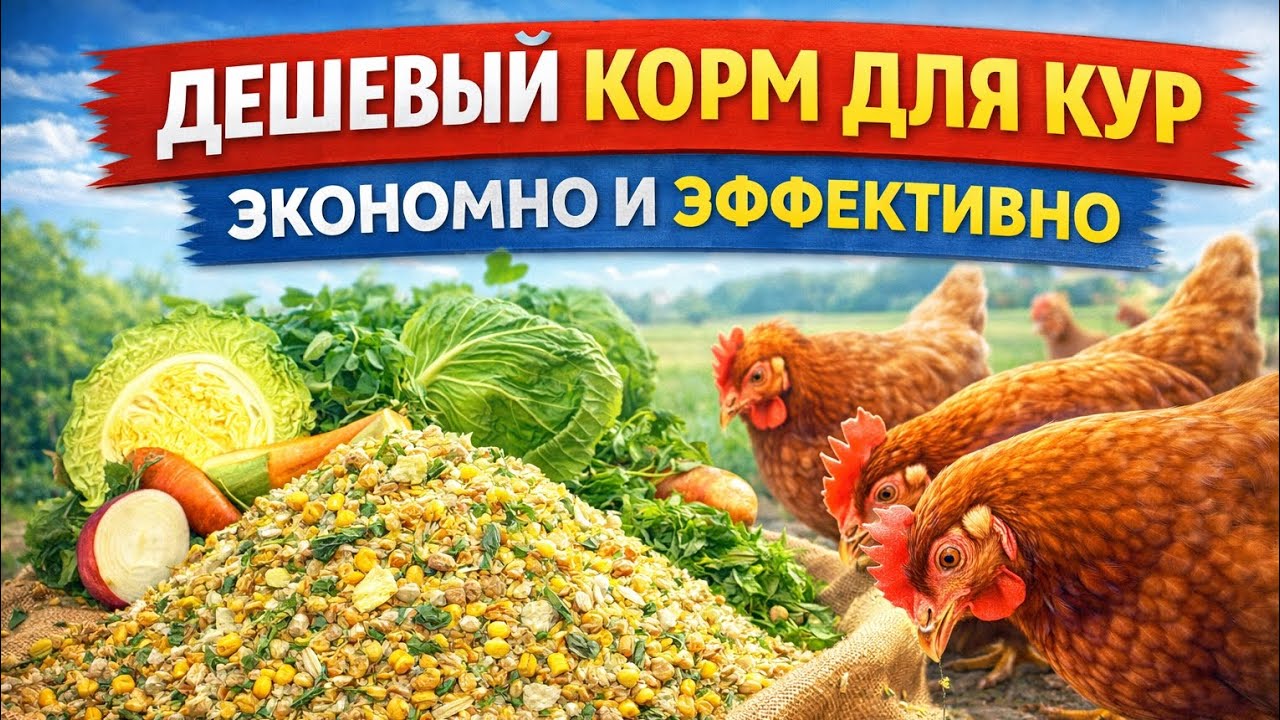 Дешевый корм для кур — экономия без потери яйценоскости и здоровья птицы