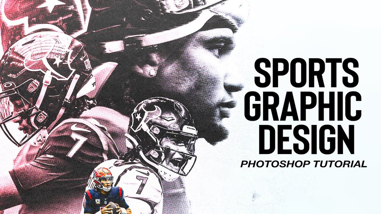 Sports Graphic Design Photoshop Tutorial | CJ Stroud NFL Poster Design